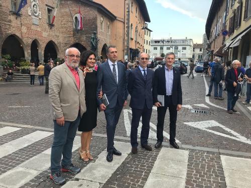 Il vicegovernatore della Regione, Riccardo Riccardi, all'apertura di Mittelfest 2018.